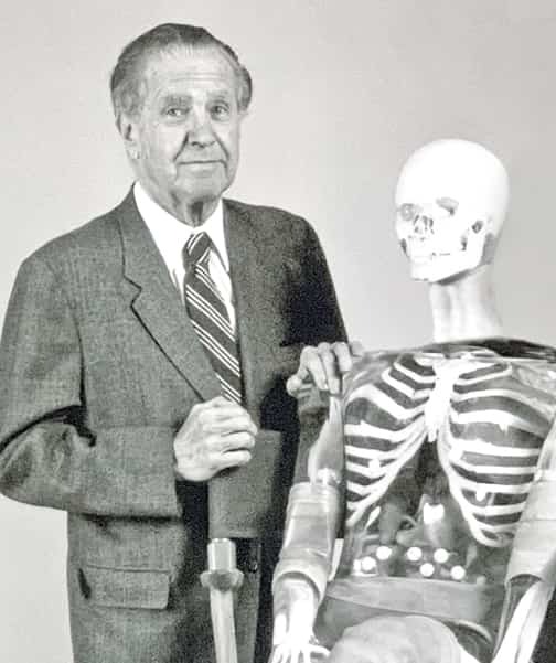 Founder Samuel W. Alderson with early phantom